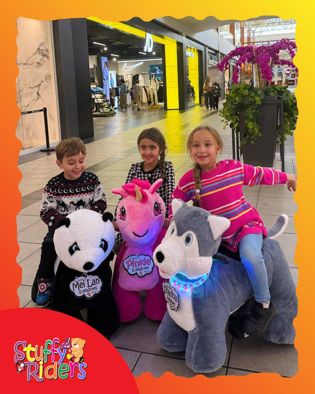 Stuffy Rider Animal Rides (Monday–Saturday)
